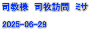 司教様　司牧訪問　ミサ  2025-06-29